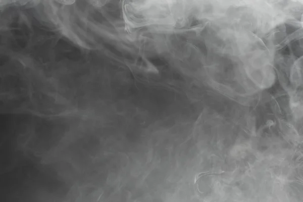 Fumaça Densa Fundo Preto — Fotografia de Stock
