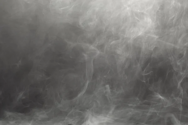 Dense Smoke Black Background — Stock Photo, Image