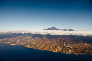 Mount Teide Yanardağı, Tenerife Adası, havadan görünümü