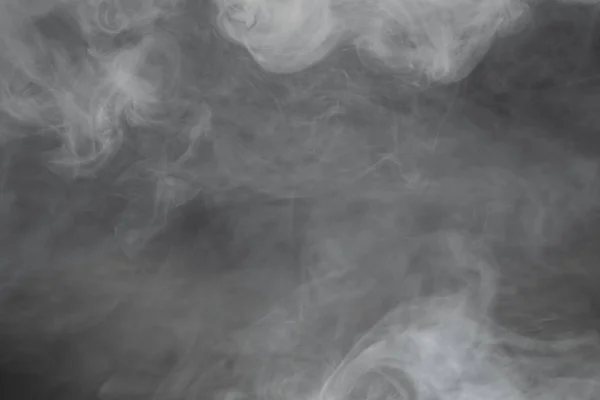 Dense Smoke Black Background — Stock Photo, Image