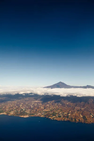 Mount Teide volcano, Tenerife island, aerial view — Stock Photo, Image