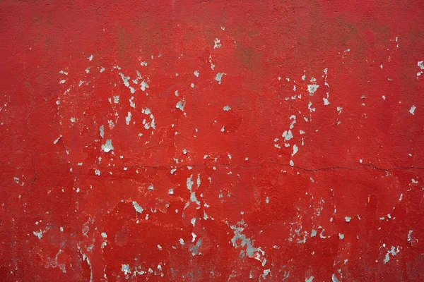 Vörös peeling festék betonfal háttér — Stock Fotó
