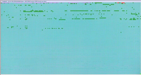 Tabla de recuperación de la unidad de disco duro con sectores hdd — Foto de Stock