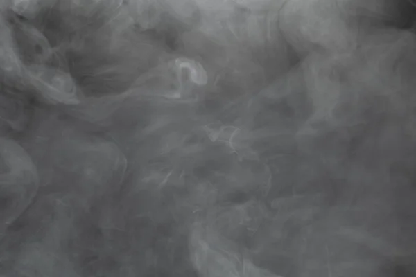 Gęsty dym na czarnym tle — Zdjęcie stockowe