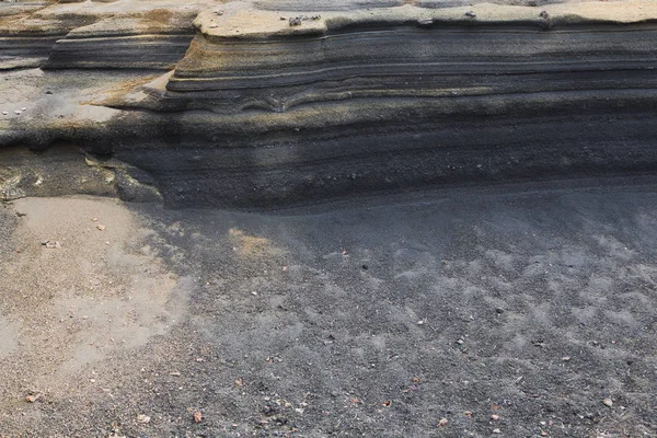 Strate de croûte terrestre en coupe transversale — Photo