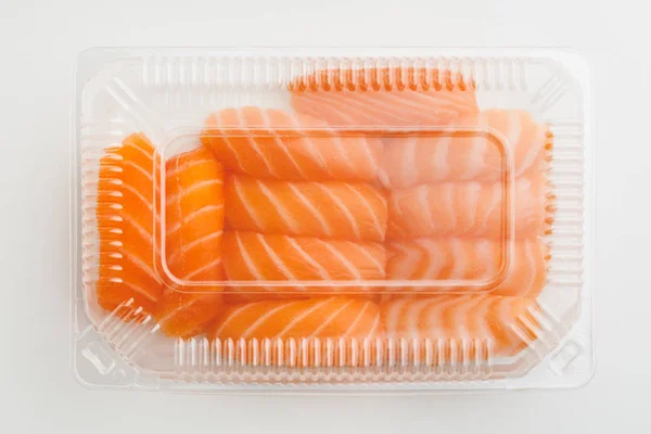 stock image sashimi sushi set in a plastic box container