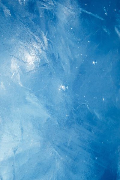 blue frozen texture of ice