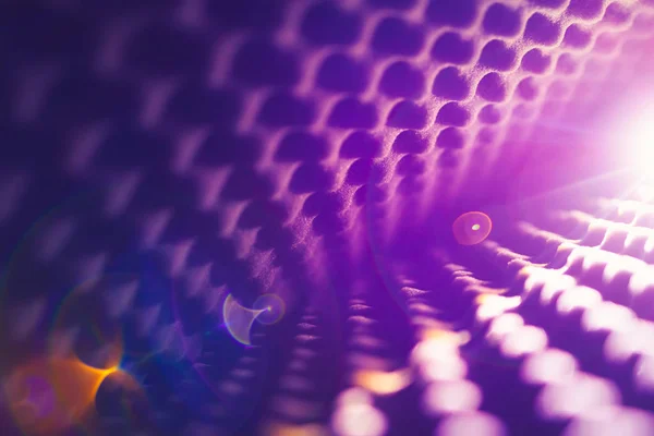 Akustiskt skum abstrakt bakgrund med glöd ljus — Stockfoto