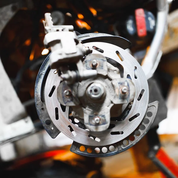 ATV hydraulic disc brake caliper system — Stock Photo, Image