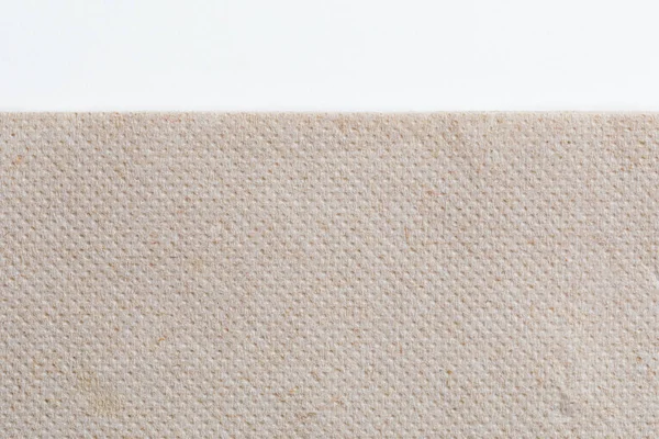 Gerecycled papier achtergrond met witte strook, close-up textuur met kopieerruimte — Stockfoto