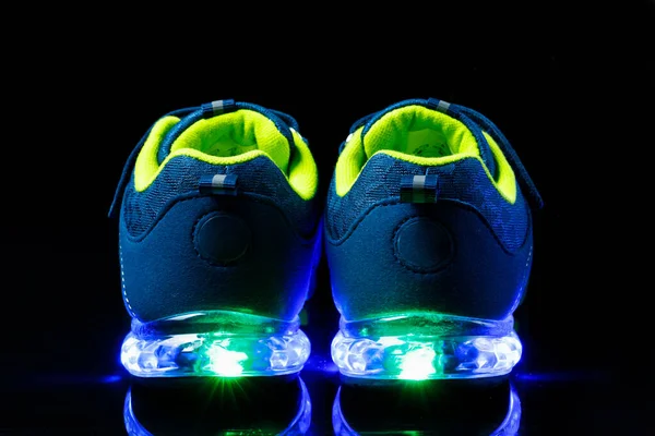 Zapatillas Deporte Para Niños Con Iluminación Luz Led —  Fotos de Stock