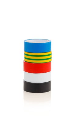 İzolasyon bantları beyaz üzerine izole edilmiş