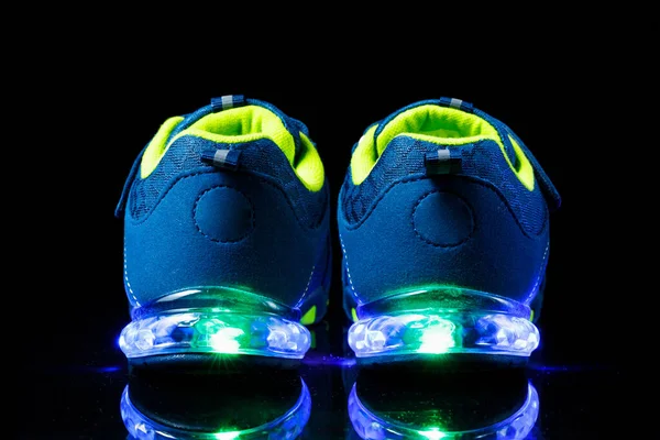 Zapatillas Deporte Para Niños Con Iluminación Luz Led —  Fotos de Stock