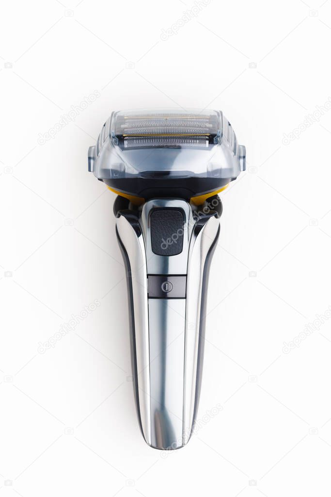 electric razor foil shaver on white background