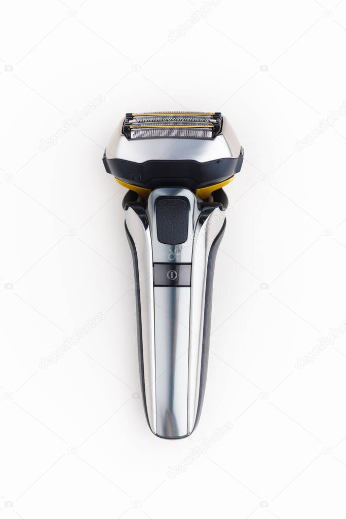 electric razor foil shaver on white background