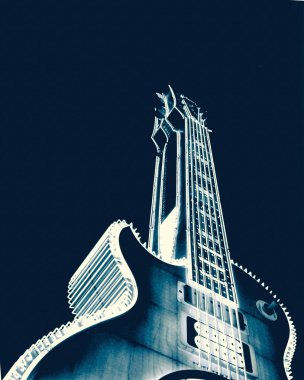 büyük mavi gitar ararken 