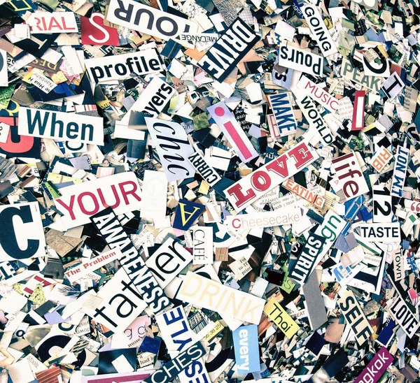 Rasgele kelime ve harf magaazine baxground