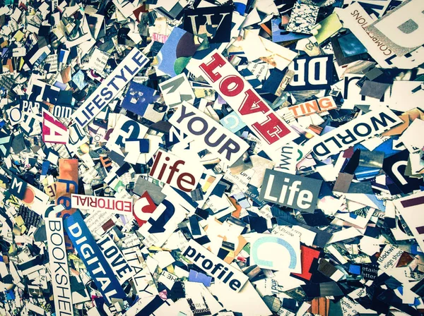 Rasgele kelime ve harf magaazine baxground