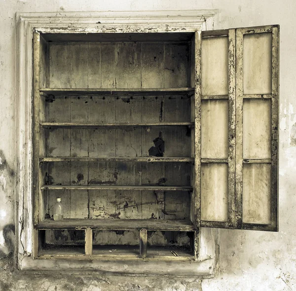 Old Cupboard Abondend House Toned Image — Stock Photo, Image