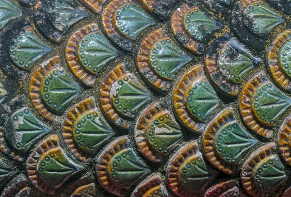 Macro primer plano de dragón de cerámica t — Foto de Stock