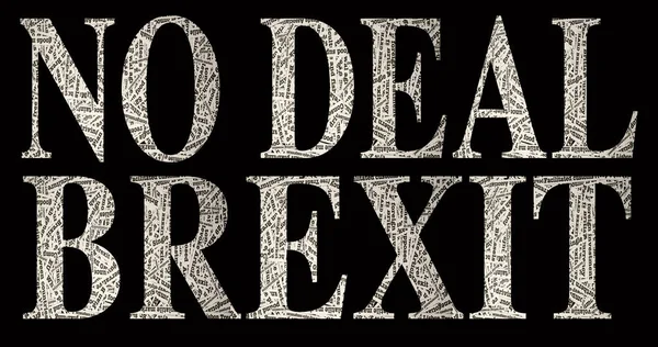 PAS DE DEAL BREXIT composé de jargon Brexit — Photo