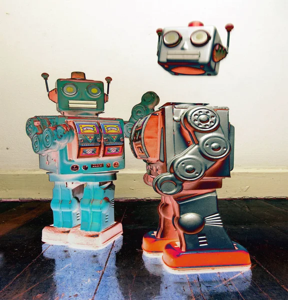 Robot fight club concetto — Foto Stock