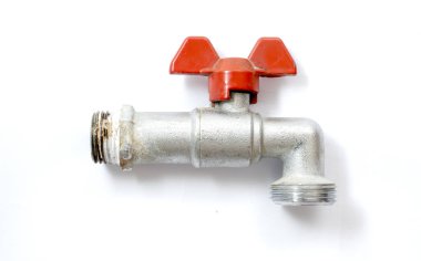 Gaarden musluk beyaz zemin üzerine, görüntü kullanılan bir