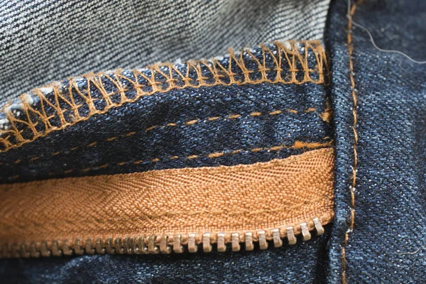 Detail Van Een Denim Jeans Beeld Van Een — Stockfoto