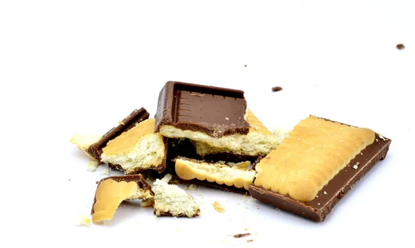 Bisquit Chocolate Conceito Comida Doce Imagem — Fotografia de Stock