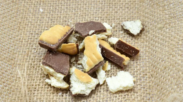 Шоколадное Печенье Концепция Сладкой Пищи Образ — стоковое фото