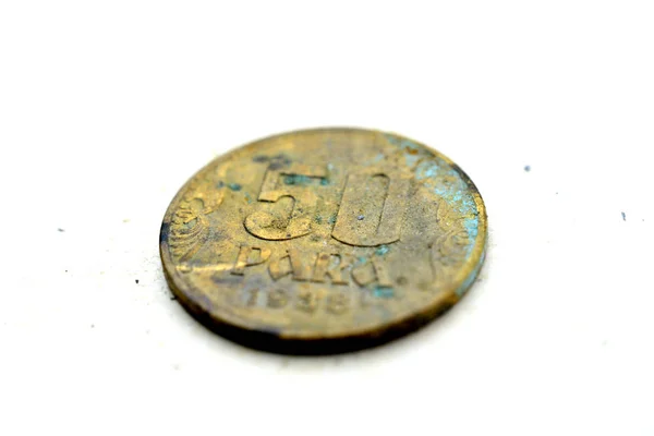 Старі старовинні монети — стокове фото