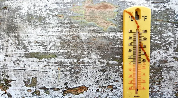 Régi Hőmérő Alapon Kép Ból Egy — Stock Fotó