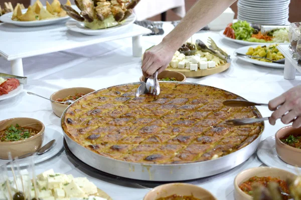 Гомлез Традиционная Домашняя Выпечка Македонская Еда — стоковое фото