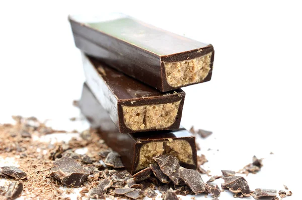 Hazelnoot crème gevulde chocolade — Stockfoto