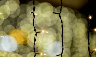 siyah arka plan görüntüsü soyut bokeh ışıkları