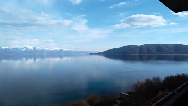 Λίμνη Πρεσπών Στη Μακεδονία — Αρχείο Βίντεο