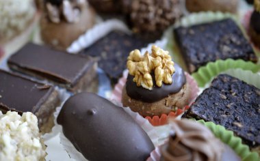 çeşitli ev yapımı bonbon