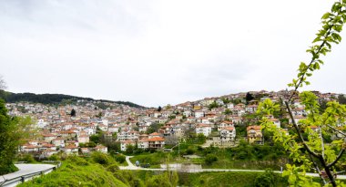 Krusevo , Makedonya - 5 Mayıs 2019: Kuzey Makedonya, Balkanlar'da kruşevo şehrinin Wiev'i