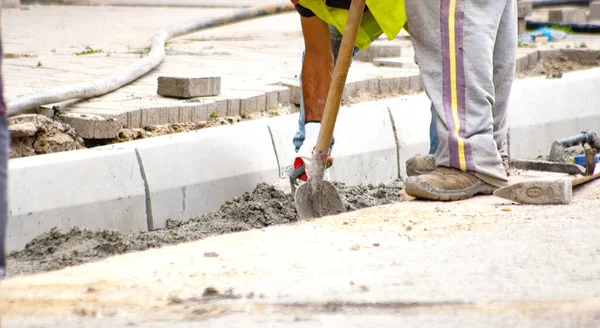 municipal work, reconstruction of a street road