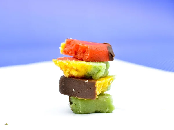 Dulces vegetarianos caseros coloridos — Foto de Stock