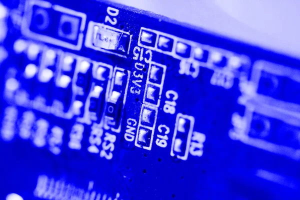 Close Image Circuit Board Electronic Device — Stock Photo, Image