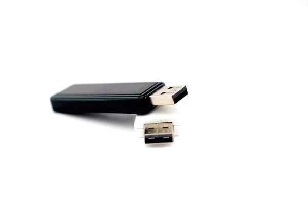 USB Flash Drive close-up no fundo branco . — Fotografia de Stock