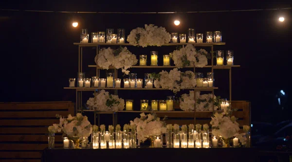 Dinner Table Wedding Night Image — Stock Photo, Image