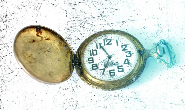 Gammal Vintage Klocka Effekt Tillagd — Stockfoto