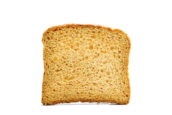 Sneetjes brood op een witte achtergrond — Stockfoto