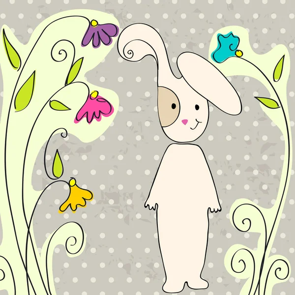 Aranyos húsvéti nyuszi — Stock Vector
