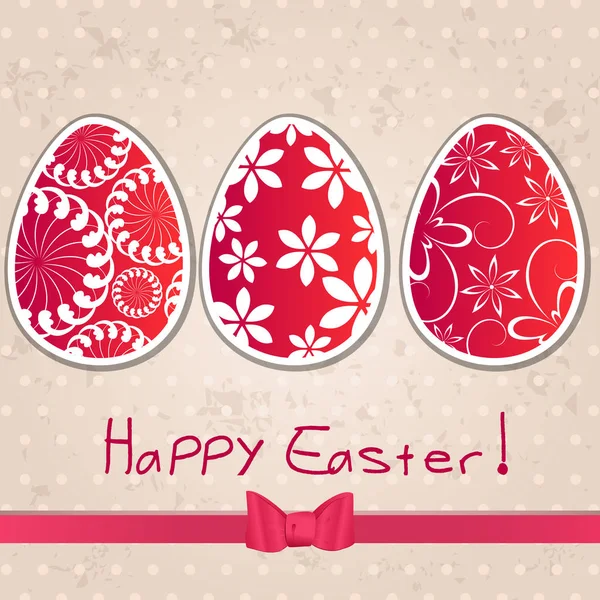 Szép húsvéti tojás illusztráció — Stock Vector