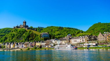 Cochem, Almanya Moselle şarap şehrin görünümü