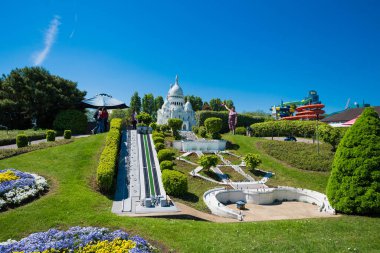 Brussels, Belçika - 05 Mayıs 2018: Mini Europe şehir Brüksel, Belçika