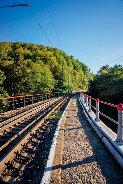 Vías Férreas Ferrocarril Clásico — Foto de Stock